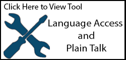 Click to view tool: Language Access and Plain Talk