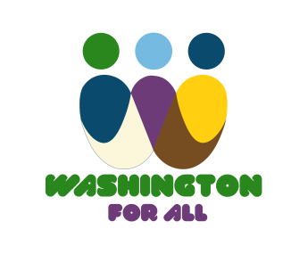 Wa for All Logo, consisting of a W and the words Wa for All.