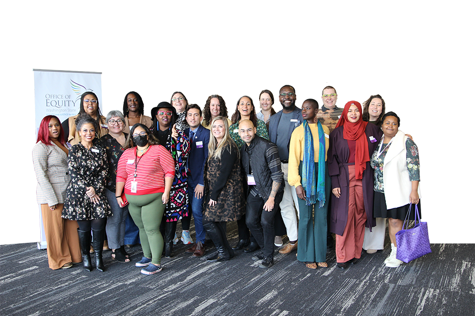 a group photo of the Office of Equity staff at the 2023 Convening