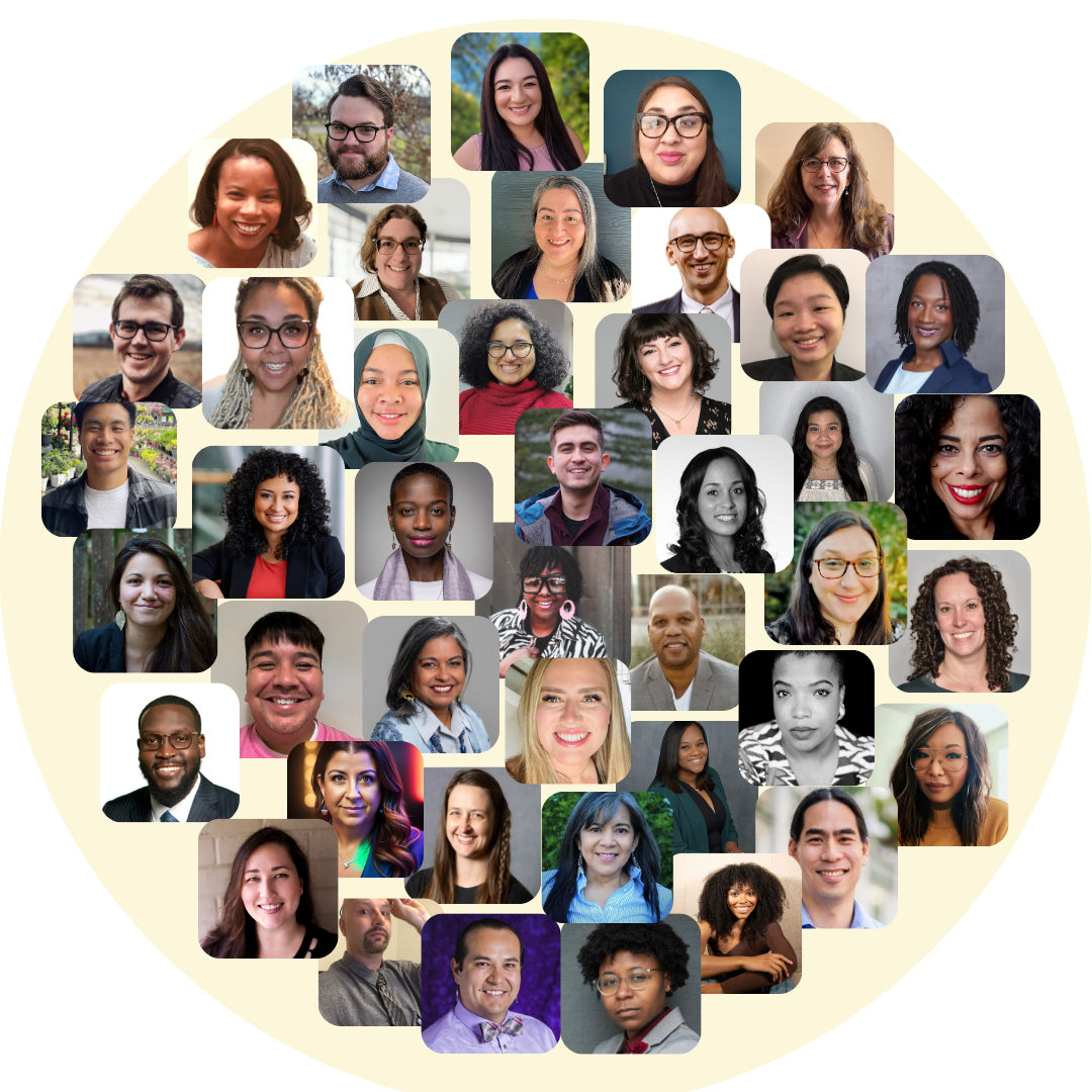 A collage of headshots of the staff of the Office of Equity.